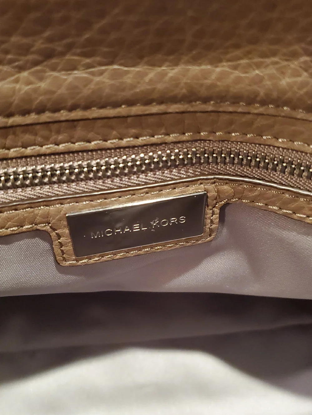 Michael Kors Collection Taupe Top Handle Quinn Bag Ultra Rare